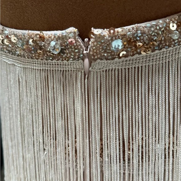 Beautiful Aiden Mattox Tiered Fringe Flapper Dress - Picture 6 of 6